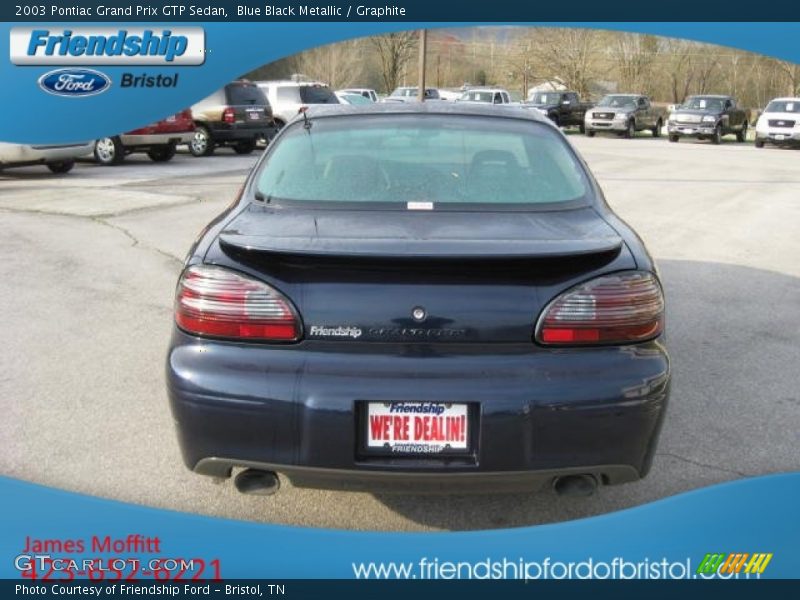 Blue Black Metallic / Graphite 2003 Pontiac Grand Prix GTP Sedan
