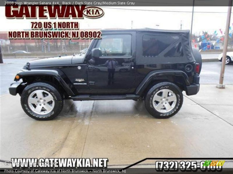 Black / Dark Slate Gray/Medium Slate Gray 2008 Jeep Wrangler Sahara 4x4