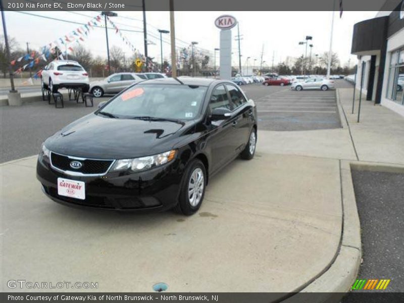 Ebony Black / Stone 2010 Kia Forte EX