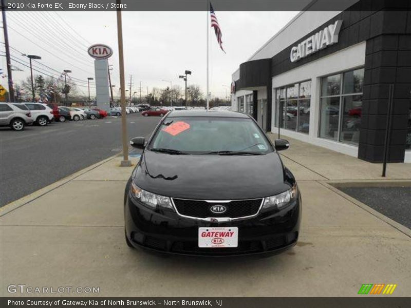 Ebony Black / Stone 2010 Kia Forte EX