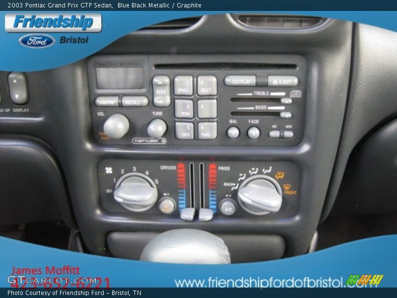 Blue Black Metallic / Graphite 2003 Pontiac Grand Prix GTP Sedan