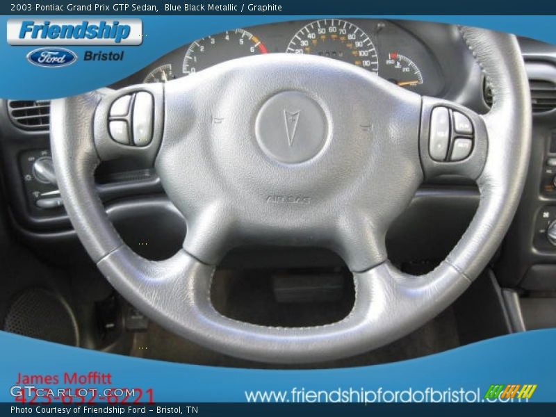 Blue Black Metallic / Graphite 2003 Pontiac Grand Prix GTP Sedan