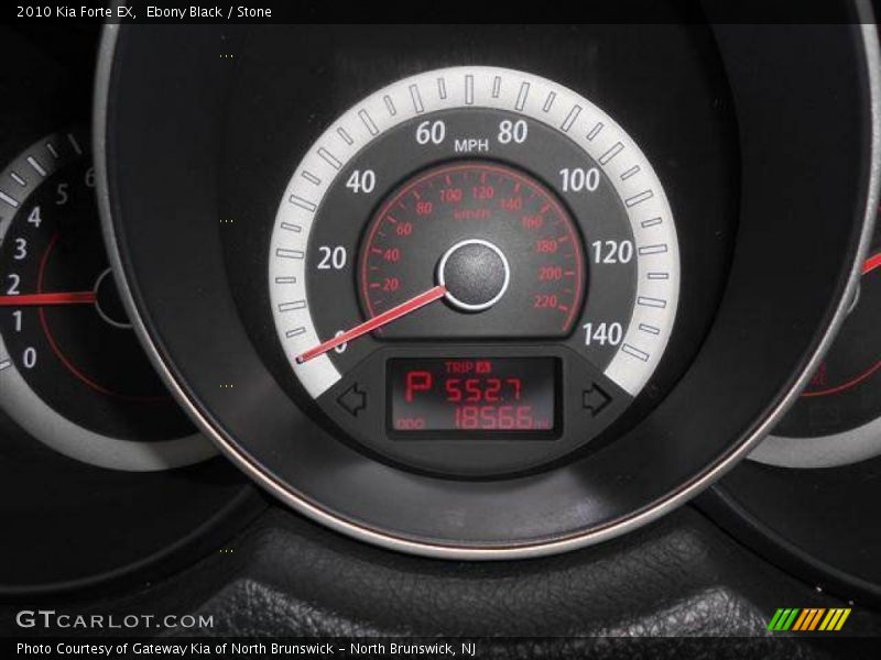 Ebony Black / Stone 2010 Kia Forte EX