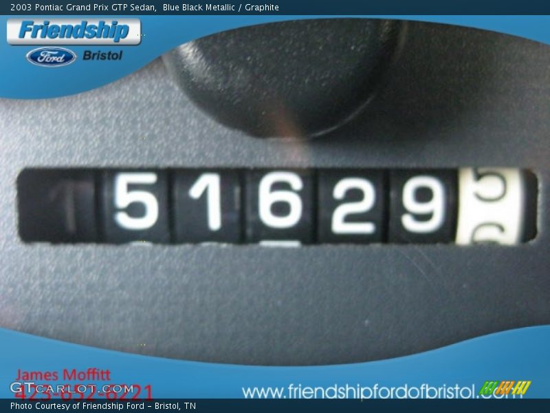 Blue Black Metallic / Graphite 2003 Pontiac Grand Prix GTP Sedan