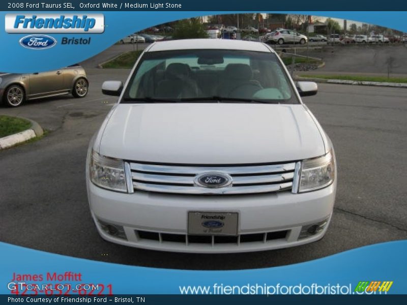 Oxford White / Medium Light Stone 2008 Ford Taurus SEL
