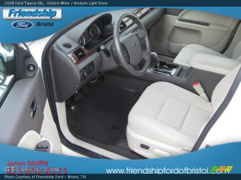 Oxford White / Medium Light Stone 2008 Ford Taurus SEL