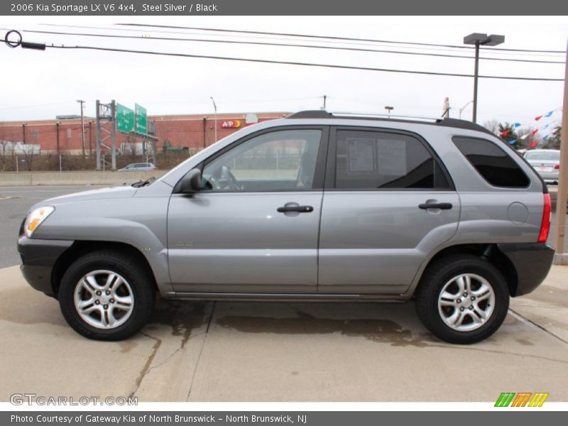 Steel Silver / Black 2006 Kia Sportage LX V6 4x4