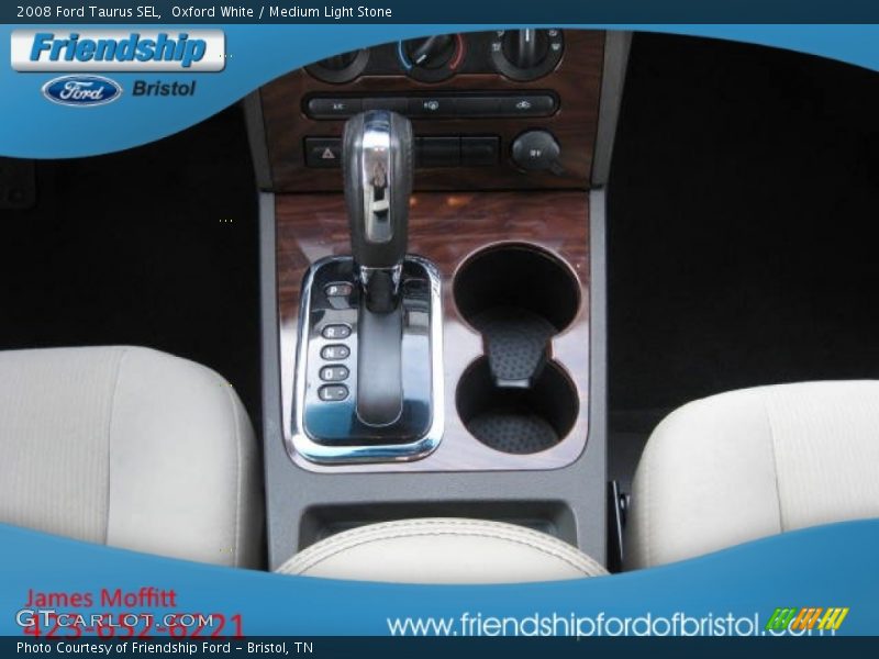 Oxford White / Medium Light Stone 2008 Ford Taurus SEL