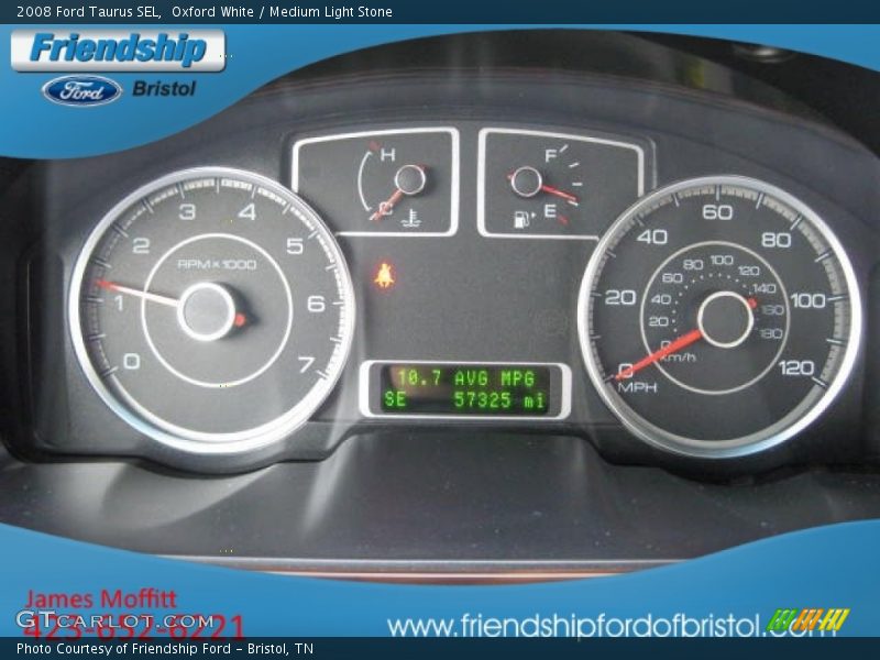 Oxford White / Medium Light Stone 2008 Ford Taurus SEL