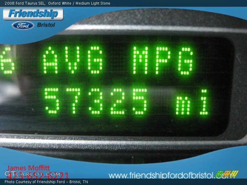 Oxford White / Medium Light Stone 2008 Ford Taurus SEL