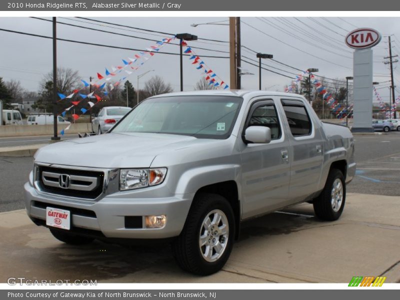 Alabaster Silver Metallic / Gray 2010 Honda Ridgeline RTS