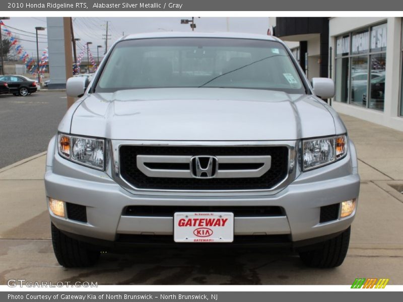 Alabaster Silver Metallic / Gray 2010 Honda Ridgeline RTS