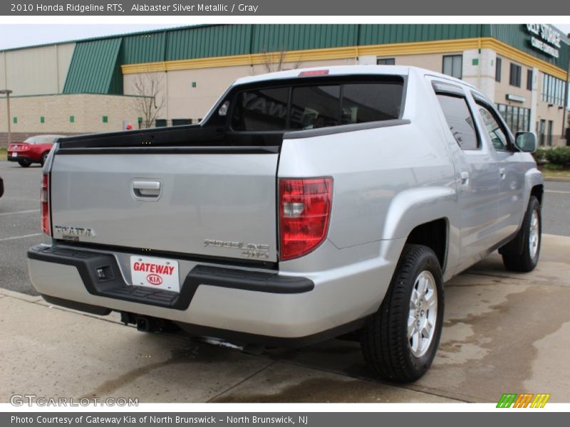 Alabaster Silver Metallic / Gray 2010 Honda Ridgeline RTS