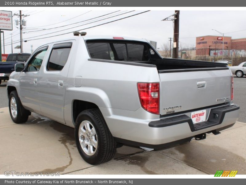 Alabaster Silver Metallic / Gray 2010 Honda Ridgeline RTS