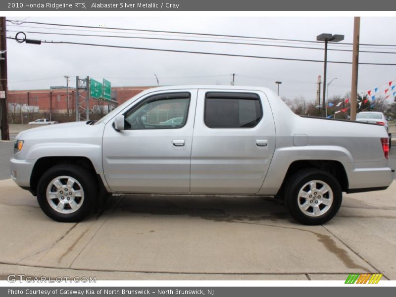 Alabaster Silver Metallic / Gray 2010 Honda Ridgeline RTS