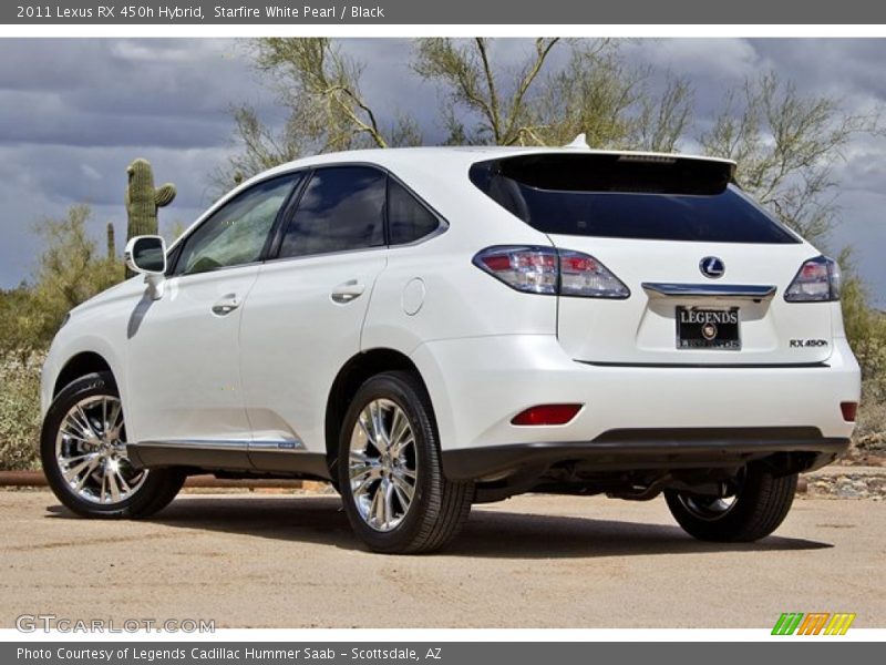 Starfire White Pearl / Black 2011 Lexus RX 450h Hybrid