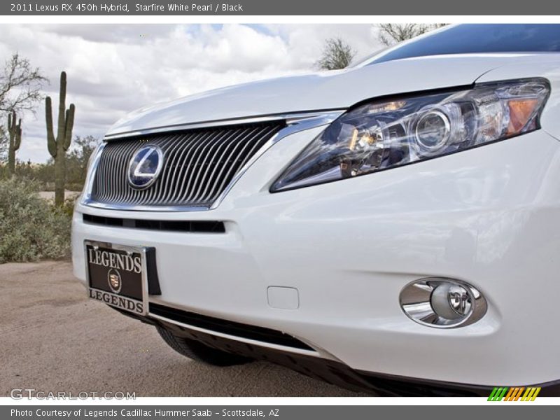 Starfire White Pearl / Black 2011 Lexus RX 450h Hybrid