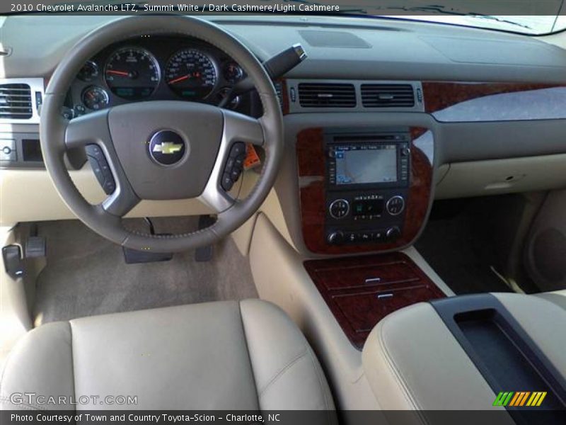 Summit White / Dark Cashmere/Light Cashmere 2010 Chevrolet Avalanche LTZ