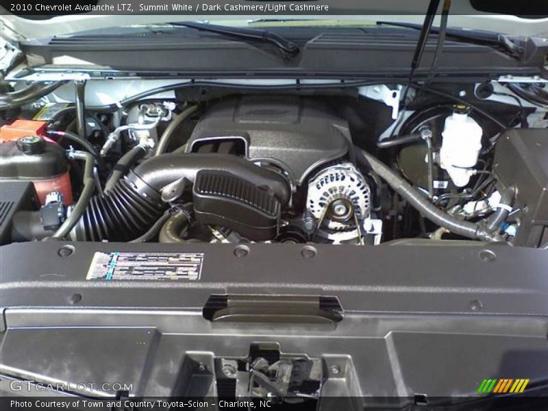 Summit White / Dark Cashmere/Light Cashmere 2010 Chevrolet Avalanche LTZ