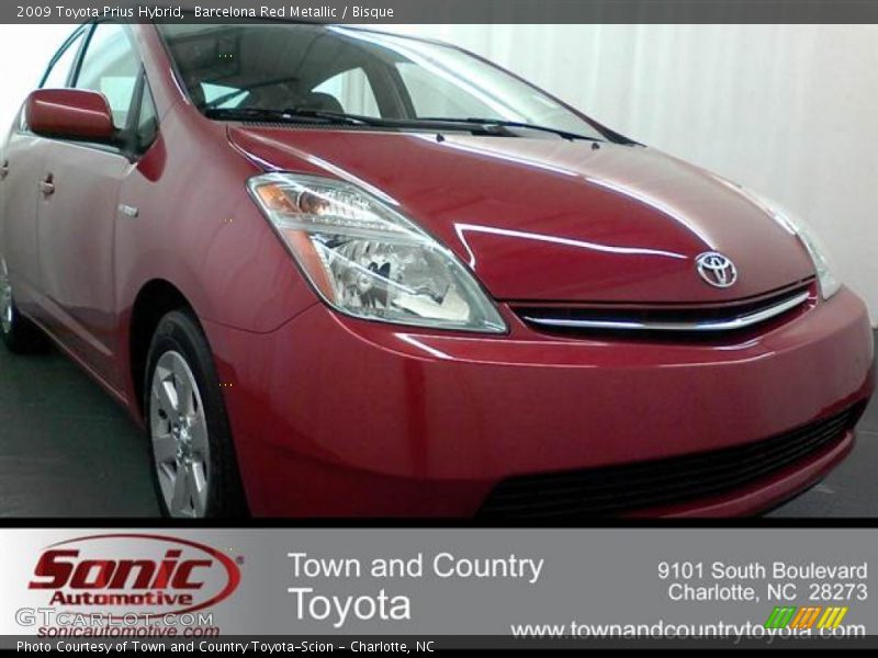 Barcelona Red Metallic / Bisque 2009 Toyota Prius Hybrid