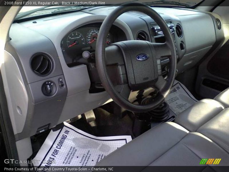 Black / Medium/Dark Flint 2008 Ford F150 XL Regular Cab