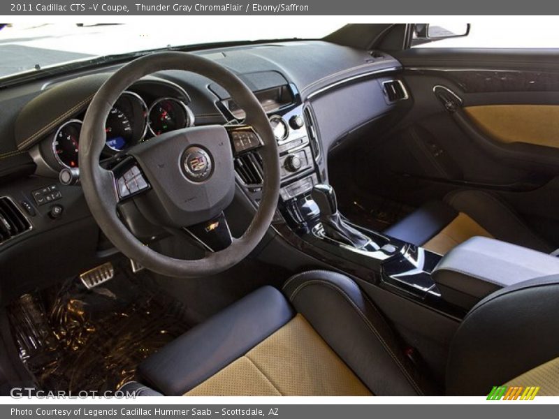 Ebony/Saffron Interior - 2011 CTS -V Coupe 