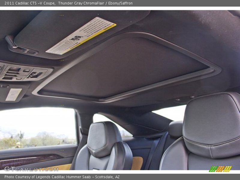 Sunroof of 2011 CTS -V Coupe