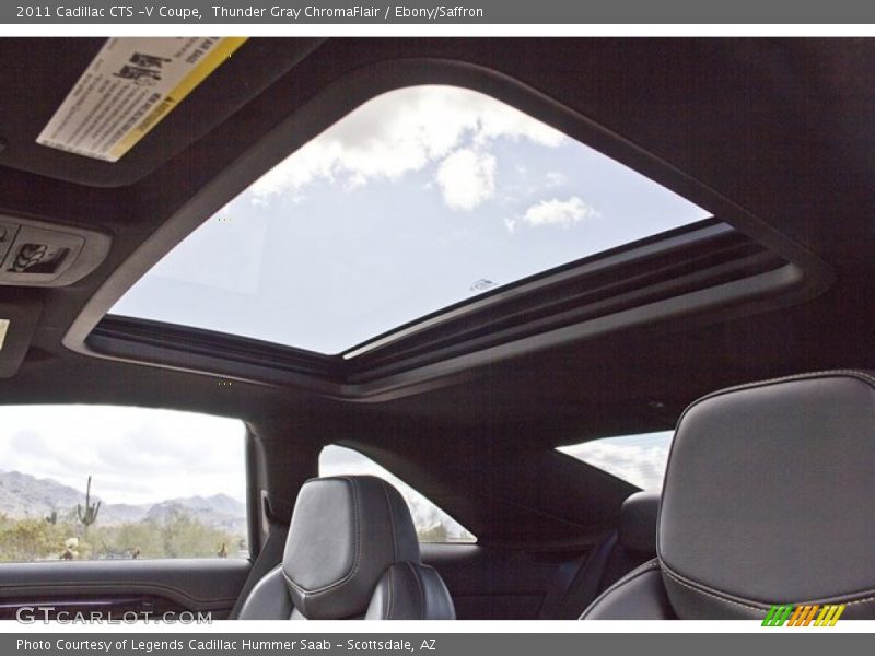 Sunroof of 2011 CTS -V Coupe