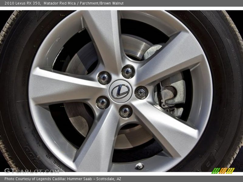 Matador Red Mica / Parchment/Brown Walnut 2010 Lexus RX 350