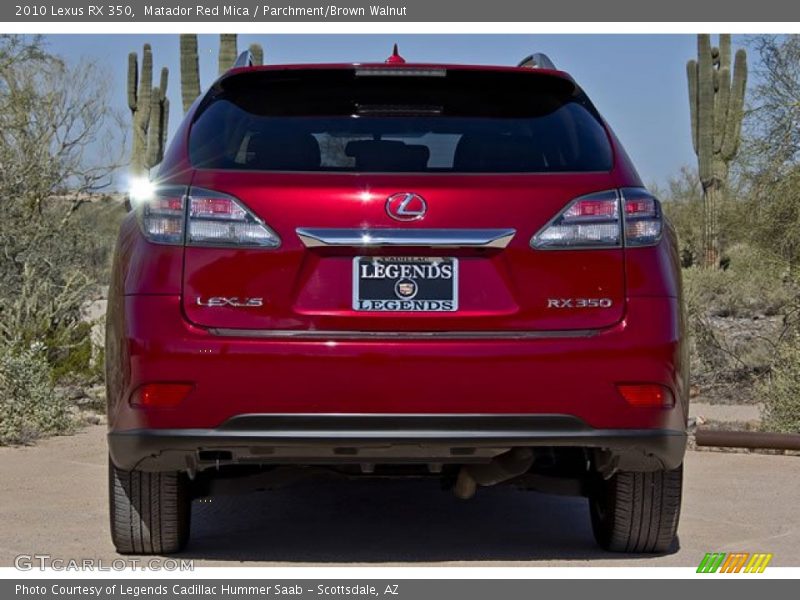 Matador Red Mica / Parchment/Brown Walnut 2010 Lexus RX 350