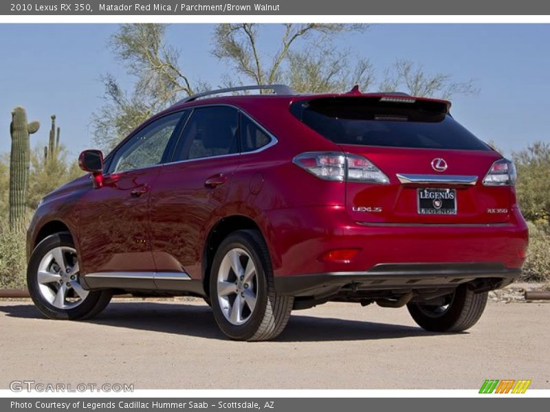 Matador Red Mica / Parchment/Brown Walnut 2010 Lexus RX 350