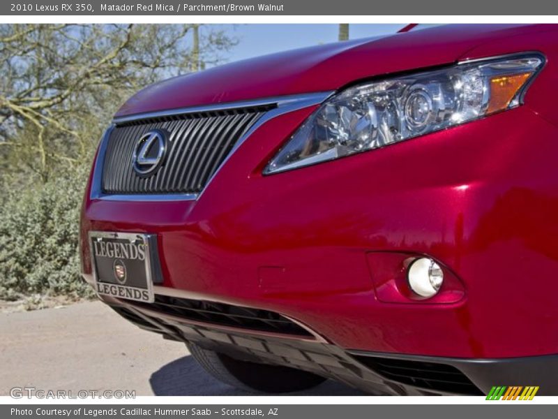 Matador Red Mica / Parchment/Brown Walnut 2010 Lexus RX 350