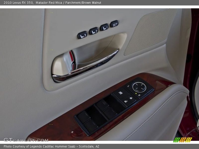 Matador Red Mica / Parchment/Brown Walnut 2010 Lexus RX 350