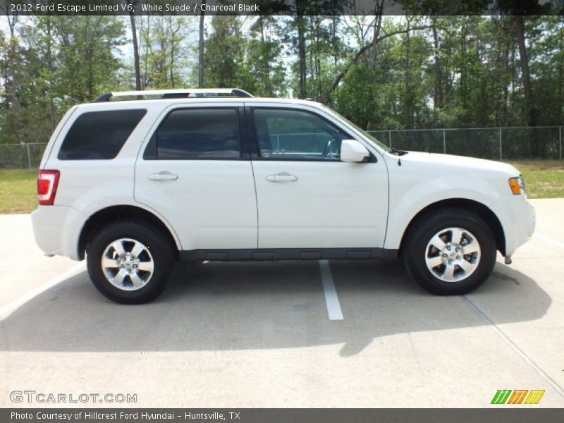 White Suede / Charcoal Black 2012 Ford Escape Limited V6