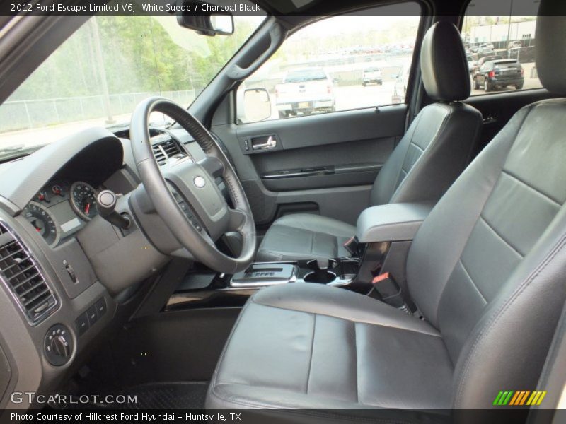 White Suede / Charcoal Black 2012 Ford Escape Limited V6