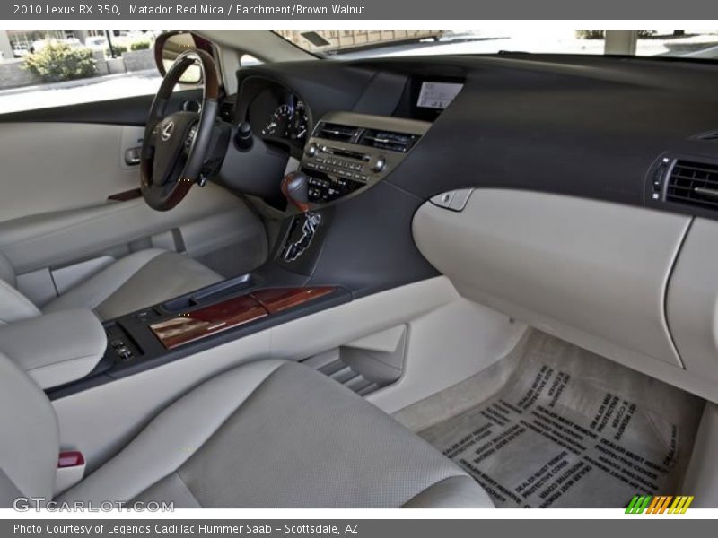 Matador Red Mica / Parchment/Brown Walnut 2010 Lexus RX 350