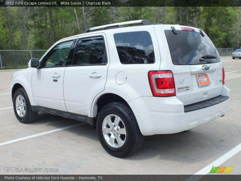 White Suede / Charcoal Black 2012 Ford Escape Limited V6