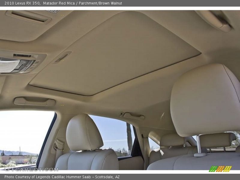 Matador Red Mica / Parchment/Brown Walnut 2010 Lexus RX 350