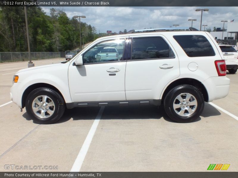 White Suede / Charcoal Black 2012 Ford Escape Limited V6