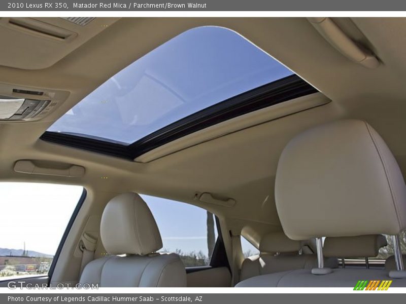 Matador Red Mica / Parchment/Brown Walnut 2010 Lexus RX 350