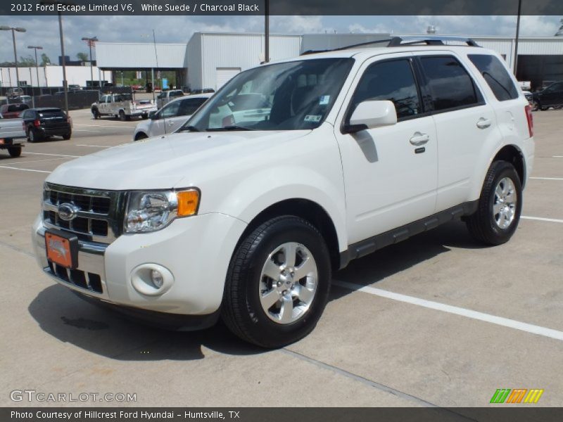 White Suede / Charcoal Black 2012 Ford Escape Limited V6
