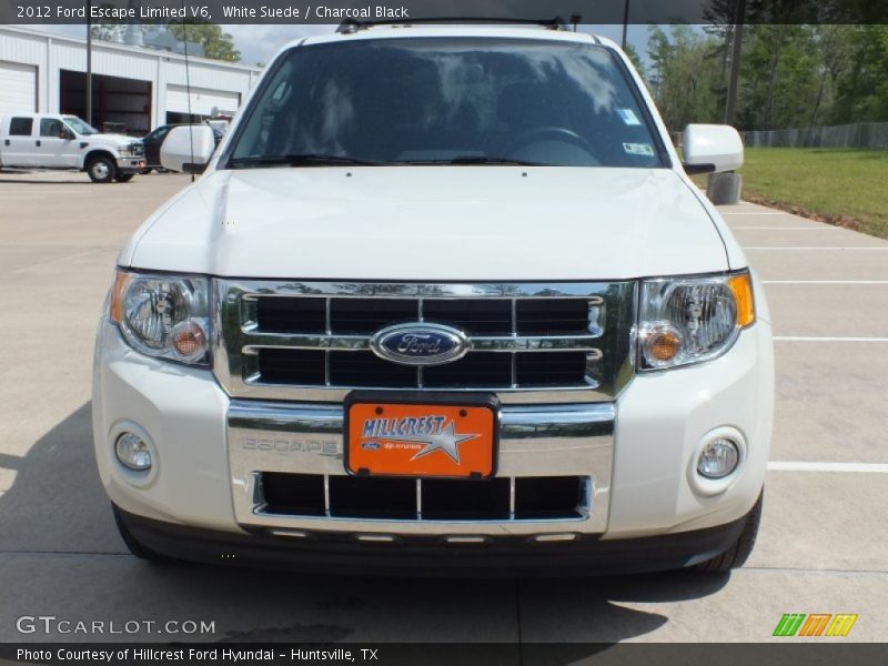 White Suede / Charcoal Black 2012 Ford Escape Limited V6