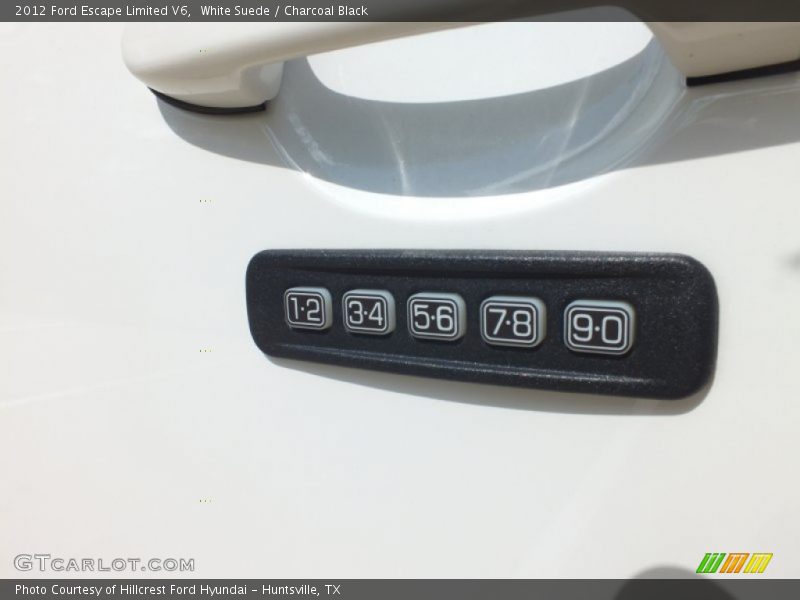 White Suede / Charcoal Black 2012 Ford Escape Limited V6