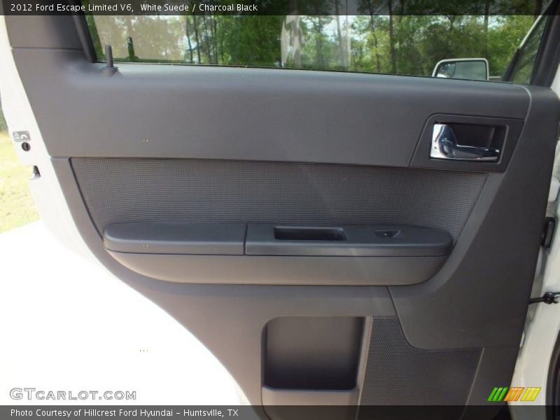 White Suede / Charcoal Black 2012 Ford Escape Limited V6