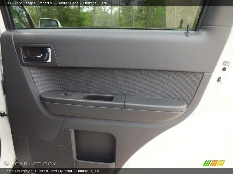 White Suede / Charcoal Black 2012 Ford Escape Limited V6