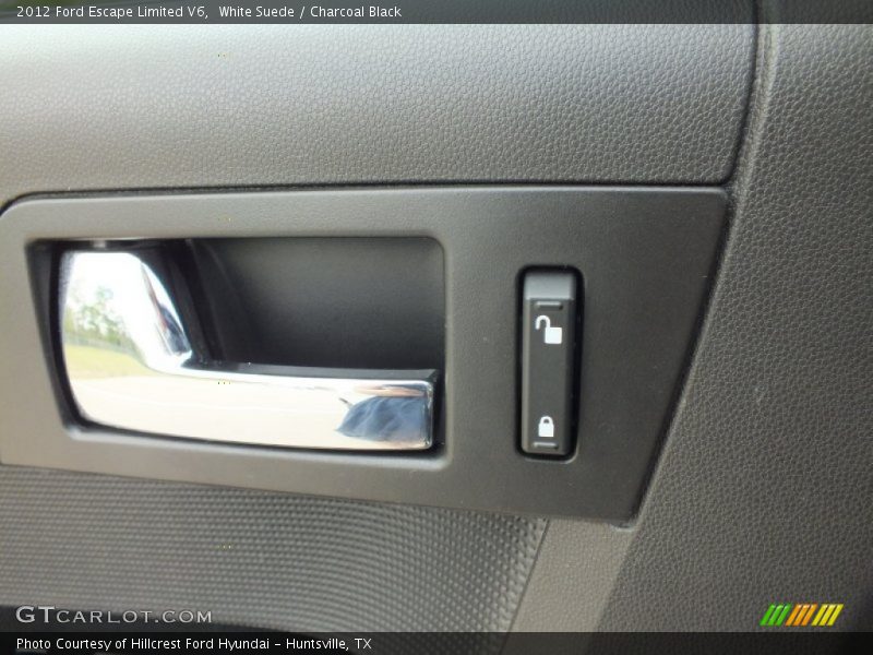 White Suede / Charcoal Black 2012 Ford Escape Limited V6