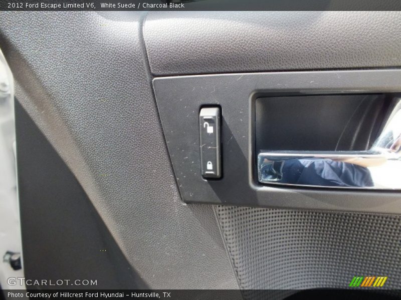 White Suede / Charcoal Black 2012 Ford Escape Limited V6
