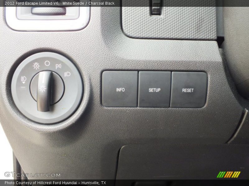 White Suede / Charcoal Black 2012 Ford Escape Limited V6