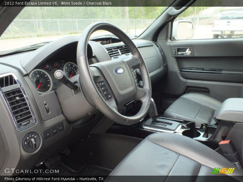 White Suede / Charcoal Black 2012 Ford Escape Limited V6