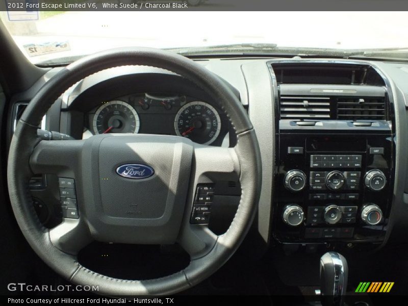 White Suede / Charcoal Black 2012 Ford Escape Limited V6